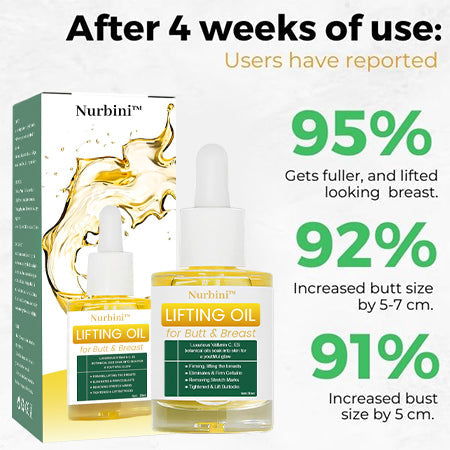 🔥Last Day SALE OFF 60%🔥 Nurbini™ Bust Enhancement & Bigger Glutes Lifting Oil 🍑 🎀 👙