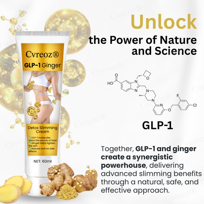 💥Easily remove stubborn fat💥Cvreoz® GLP Ginger Detox Slimming Cream
